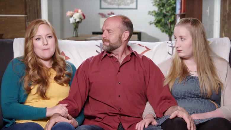 Vanessa Alldredge and family on couch