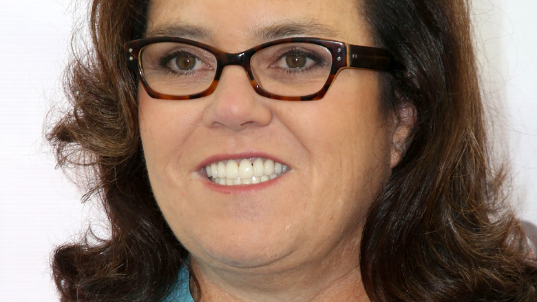 Rosie O'Donnell smiling on the red carpet