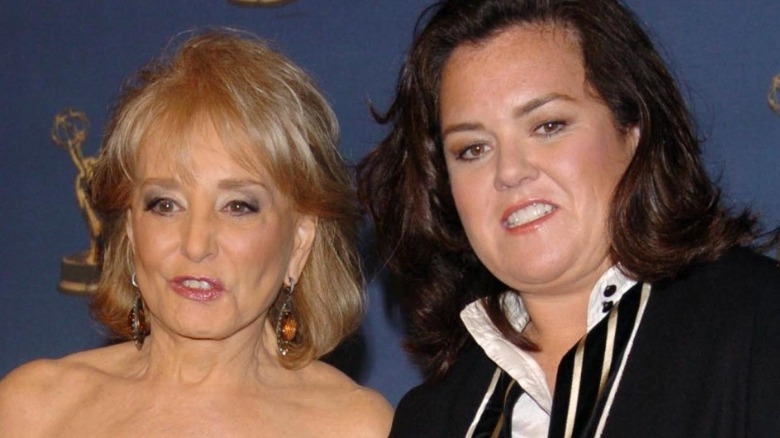 Rosie O'Donnel and Barbara Walters together at the Emmy's