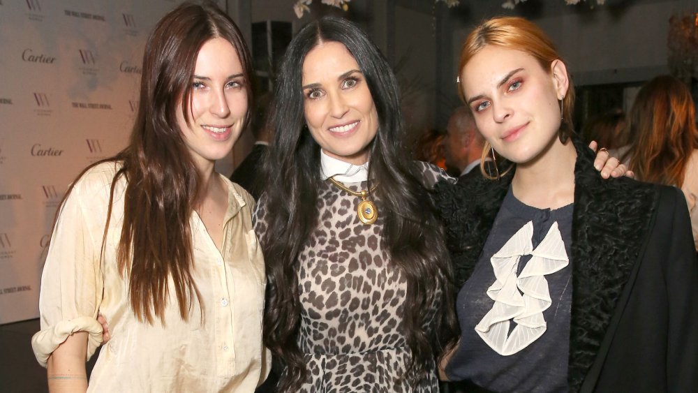 Demi Moore with her daughters Scout & Tallulah Willis