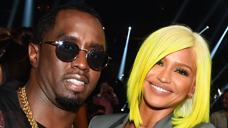 Diddy and Cassie smiling