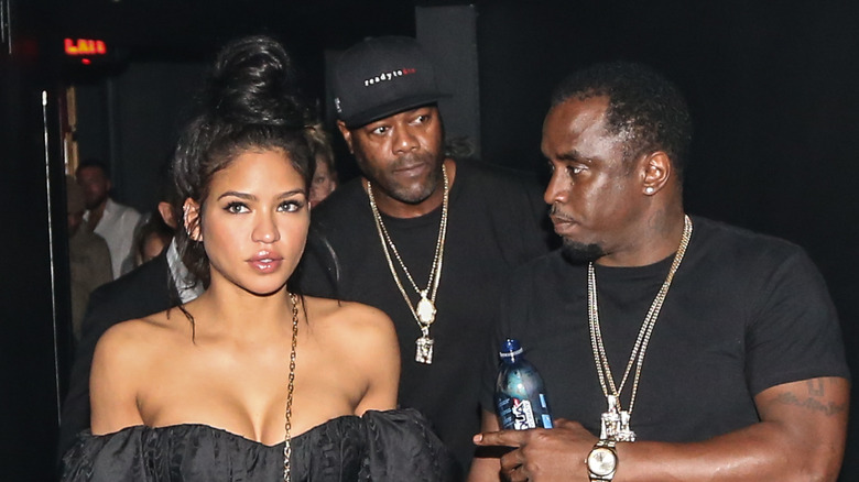 Diddy looking at Cassie