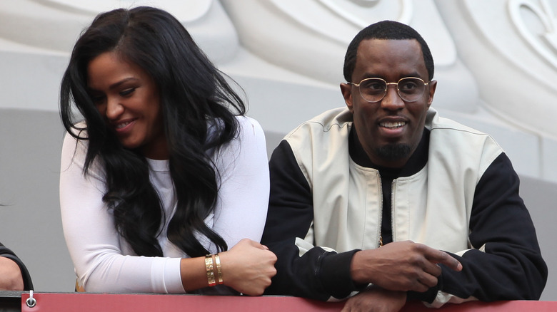 Cassie and Diddy laughing