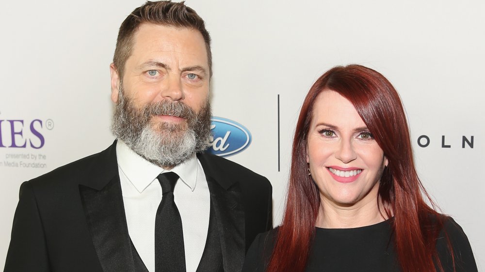 Nick Offerman and Megan Mullally