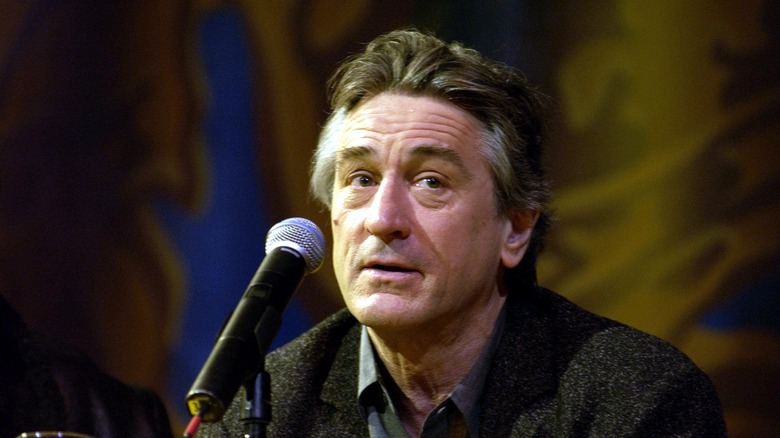 Robert De Niro at a press conferece