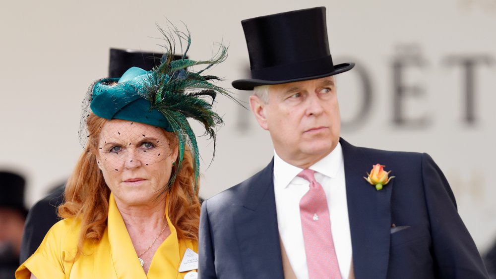 Sarah Ferguson, Duchess of York and Prince Andrew, Duke of York attend day four of Royal Ascot at Ascot Racecourse