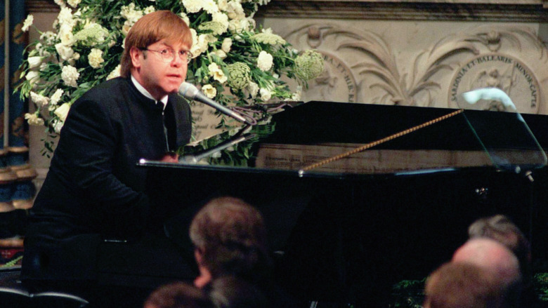 Elton John Princess Diana funeral