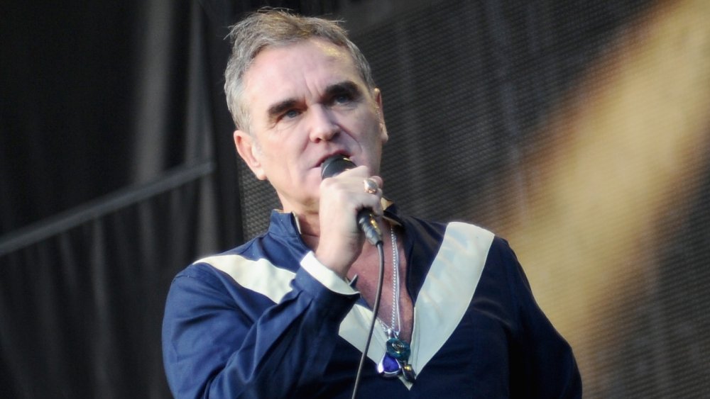 Morrissey performing on Day 2 of the Firefly Music Festival