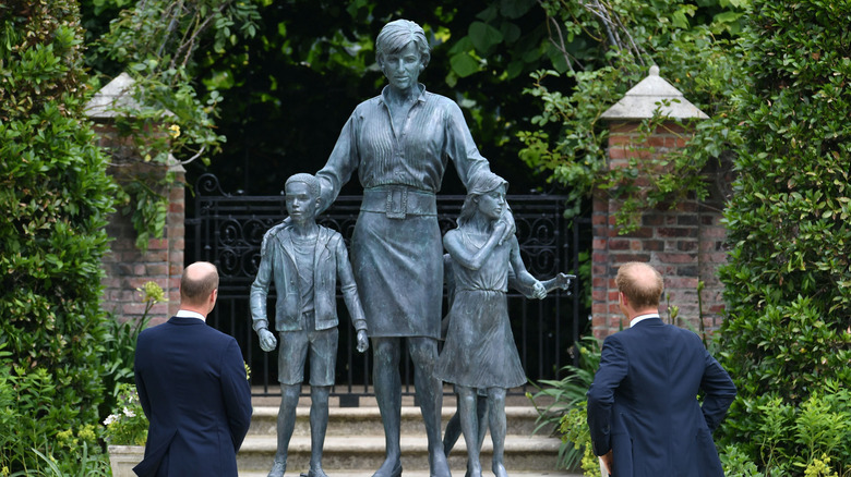 princess diana memorial statue princes