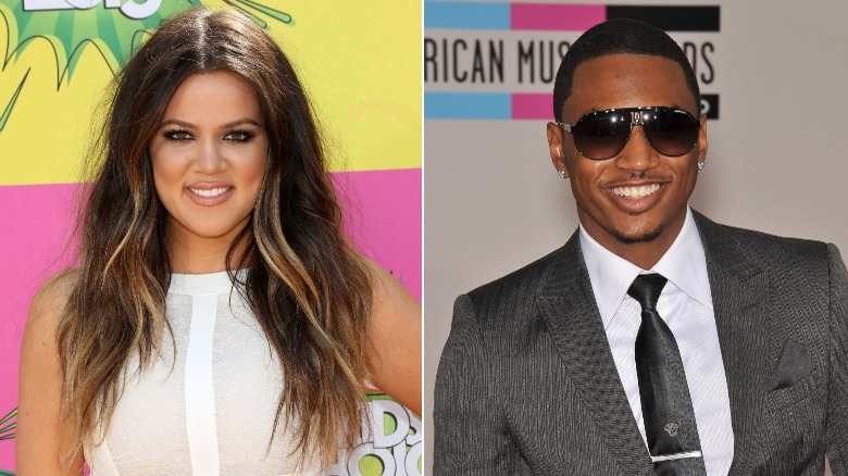 Khloe Kardashian and Trey Songz side by side