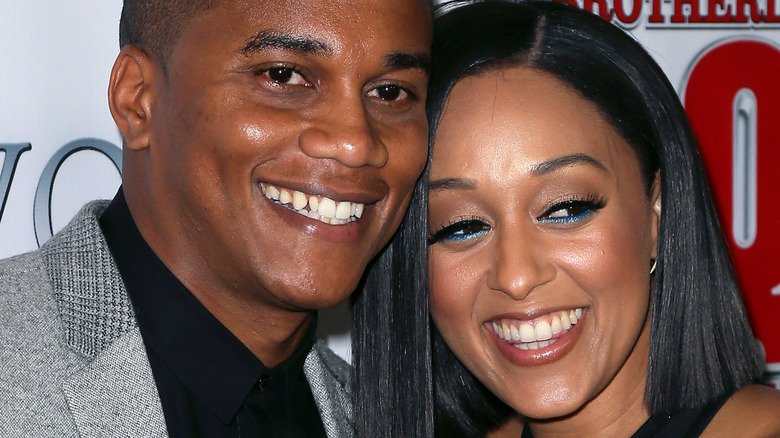 Cory Hardrict, Tia Mowry smiling