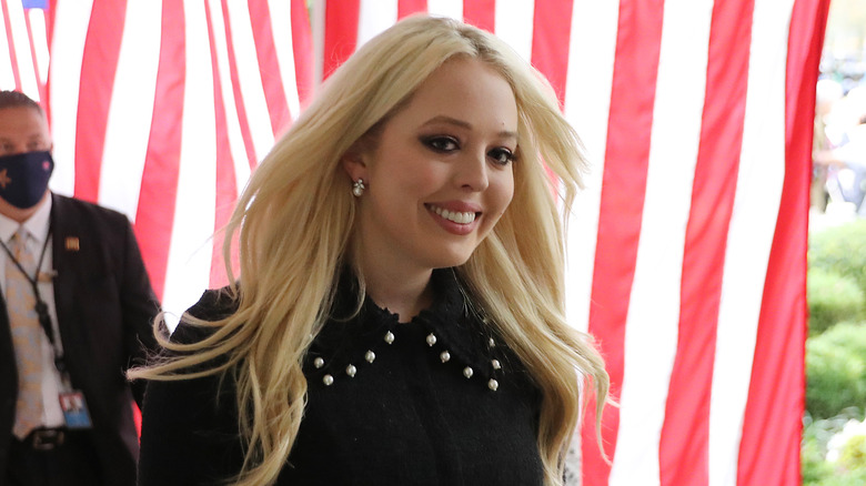 Tiffany Trump arrives to a ceremony at the White House