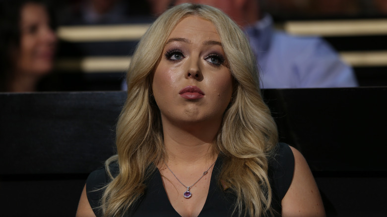 Tiffany Trump looking aloof