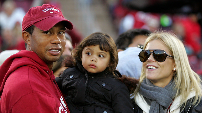 Tiger Woods with Elin Nordegren