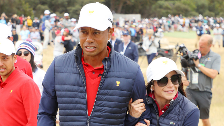 Tiger Woods with Erica Herman