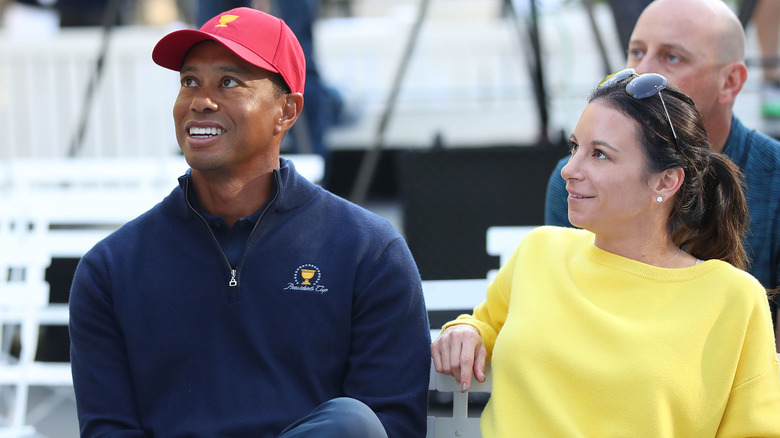 Tiger Woods with Erica Herman