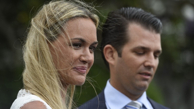 Vanessa Trump and Donald Trump Jr. attend the White House Easter Egg Roll (2017)