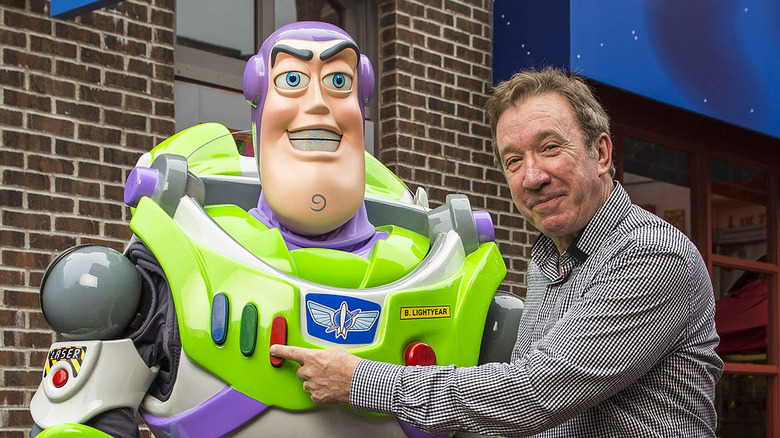 Tim Allen with Buzz Lightyear