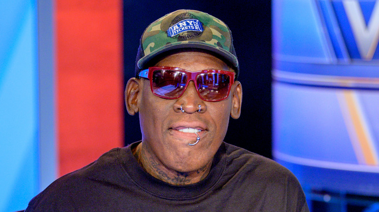 Dennis Rodman smiling