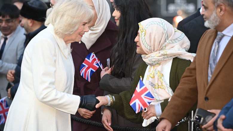 Camilla Parker Bowles meeting fans