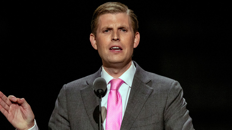 Eric Trump in a pink tie