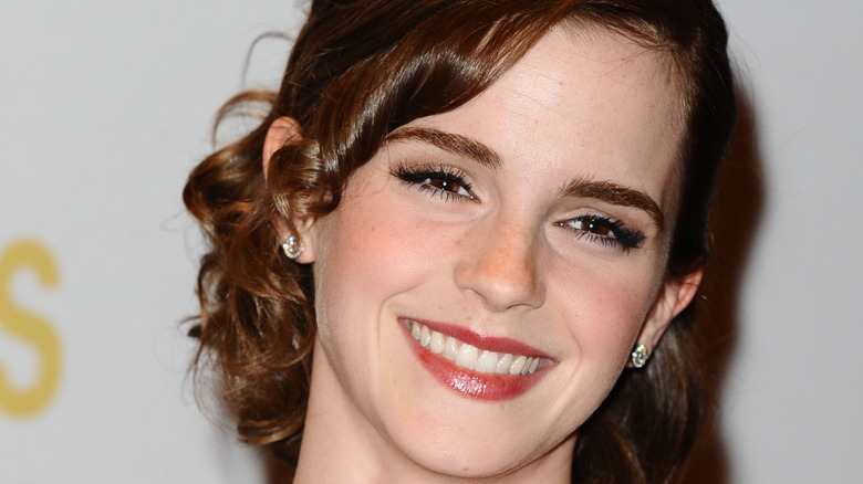 Emma Watson grinning