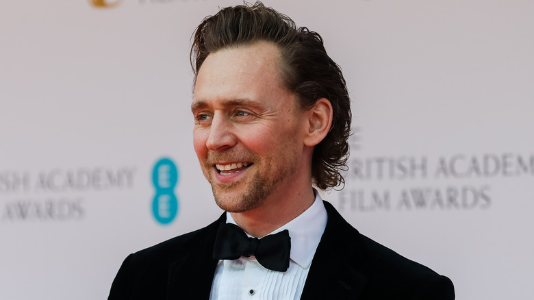 Tom Hiddleston in tux, smiling