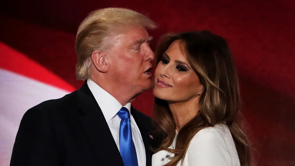 Donald Trump and Melania Trump at the 2016 Republican National Convention