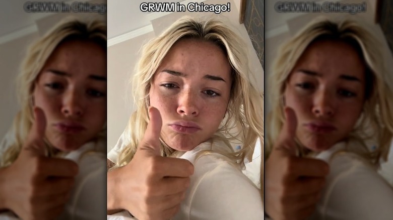 Olivia Dunne giving thumbs up