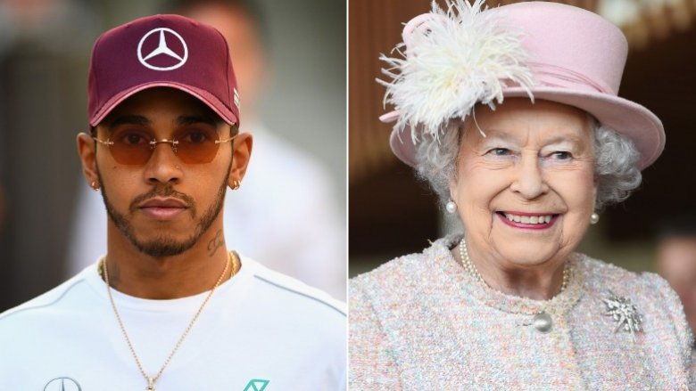 Queen Elizabeth, Lewis Hamilton