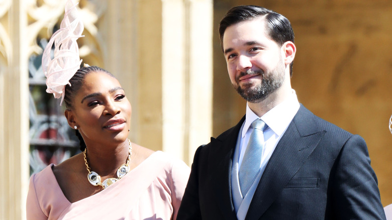 Serena Williams and Alexis Ohanian at Meghan Markle's wedding