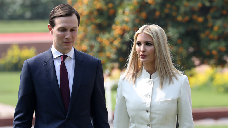 Jared Kushner and Ivanka Trump walking