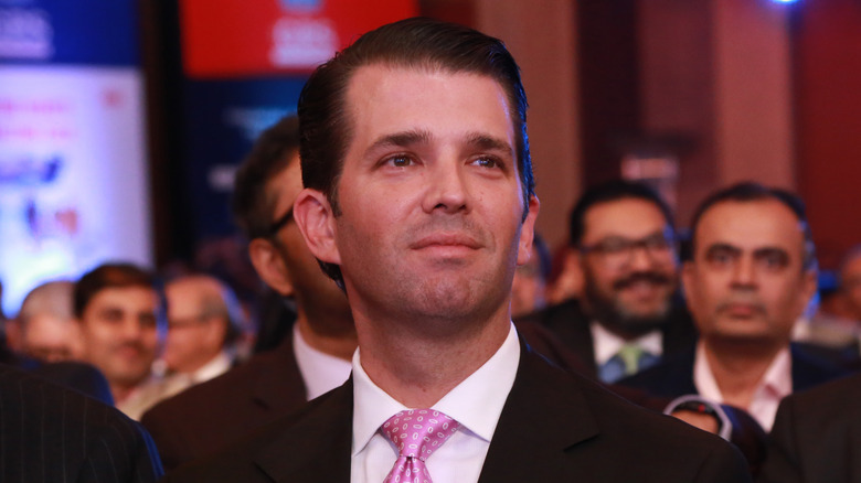 Donald Trump Jr. smirking