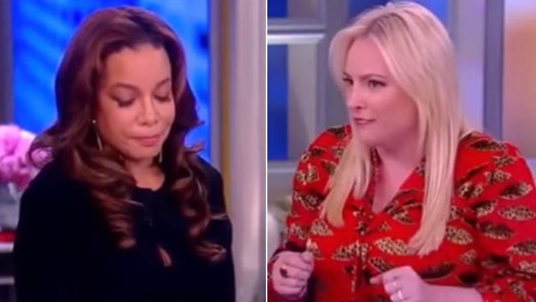 Meghan McCain and Sunny Hostin argue on the View