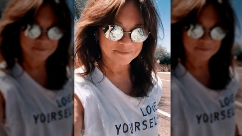 Valerie Bertinelli wearing sunglasses