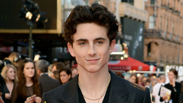 Timothée Chalamet smiling