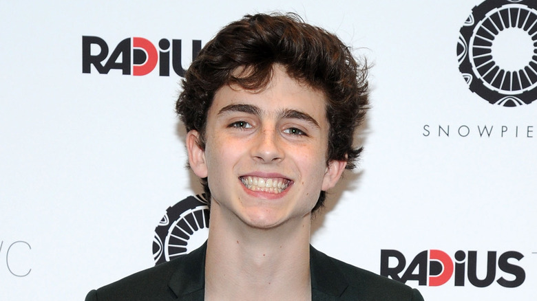 Timothée Chalamet smiling