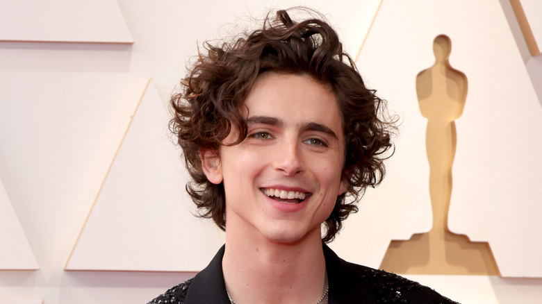 Timothée Chalamet smiling