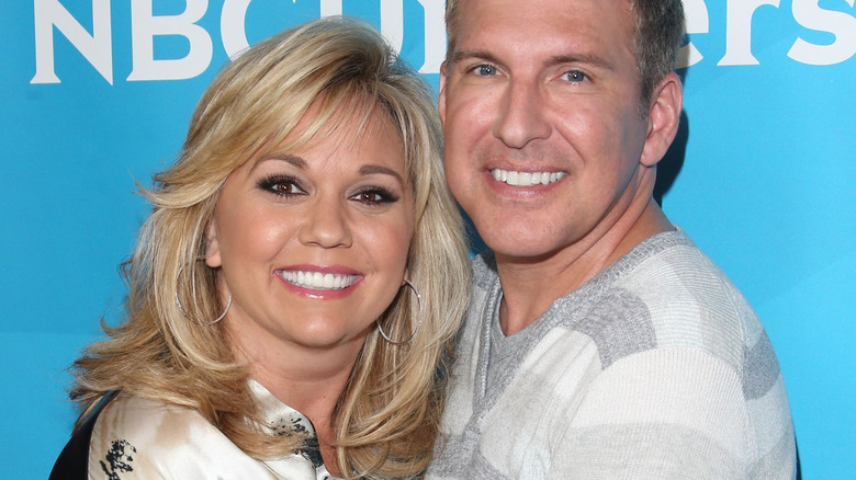 Julie Chrisley and Todd Chrisley attend NBCUniversal's 2014 Summer TCA Tour