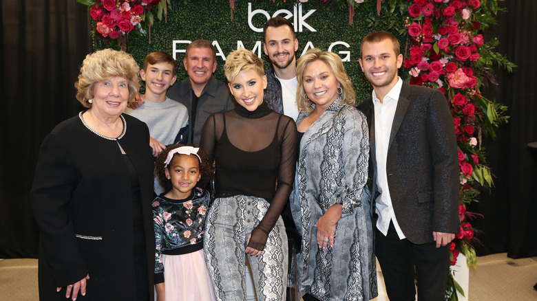 The Chrisley family posing