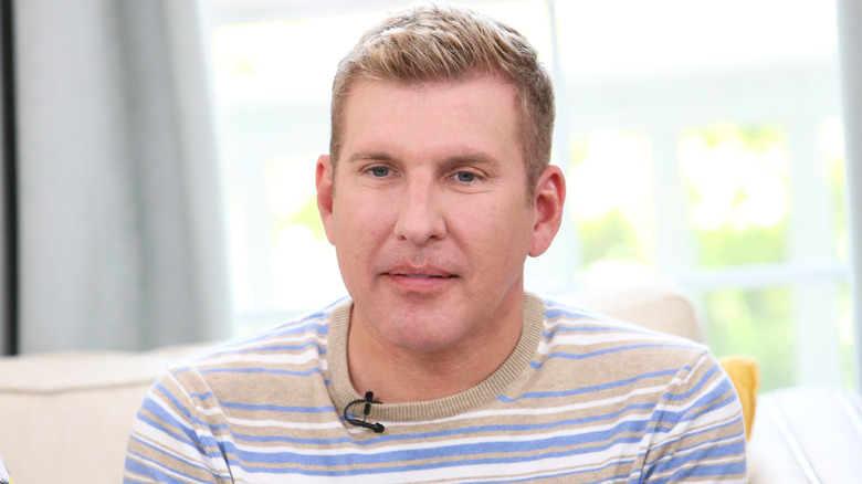 Todd Chrisley visiting Universal Studios