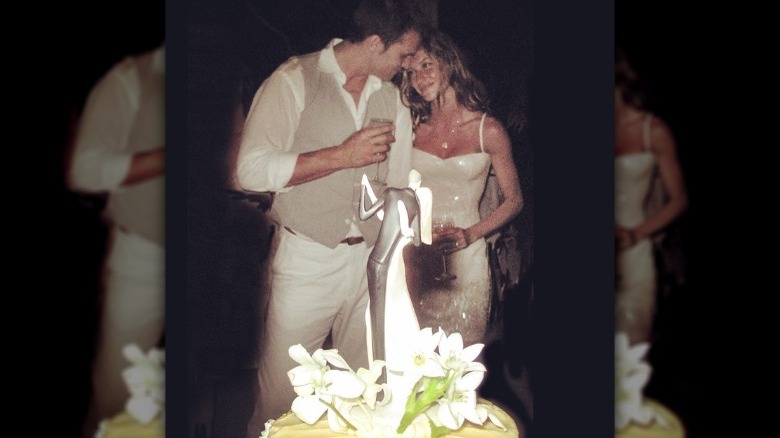 Tom Brady and Gisele Bündchen on their wedding day