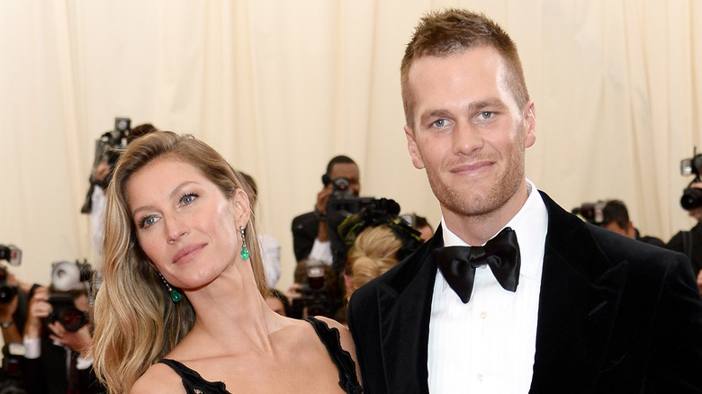 Gisele Bündchen on the red carpet with Tom Brady