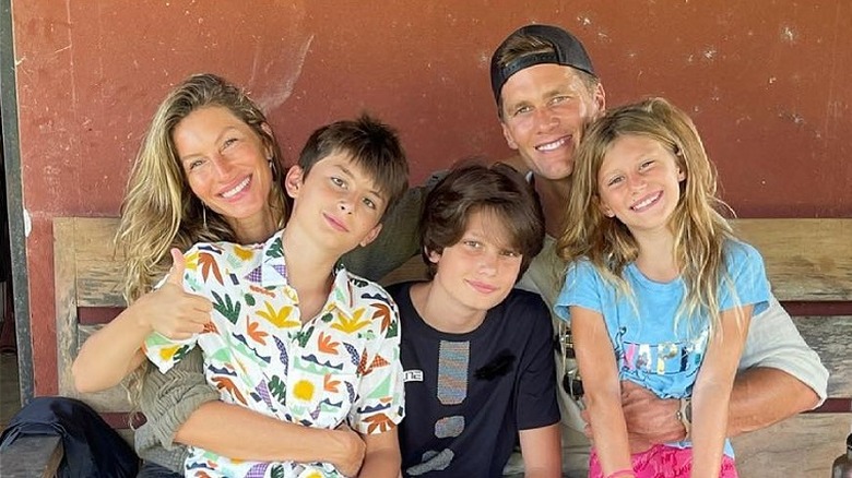 Tom Brady Gisele Bündchen blended family pic