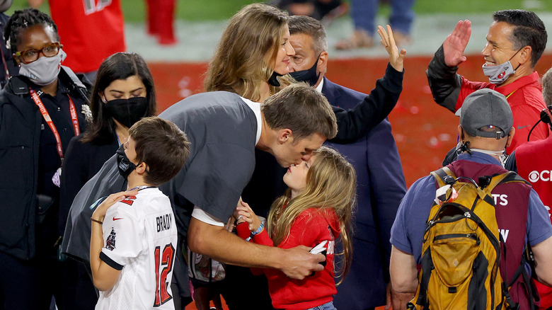 Tom Brady with daughter Vivian