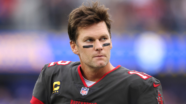 Tom Brady staring