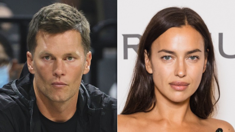 Tom Brady and Irina Shayk side-by-side