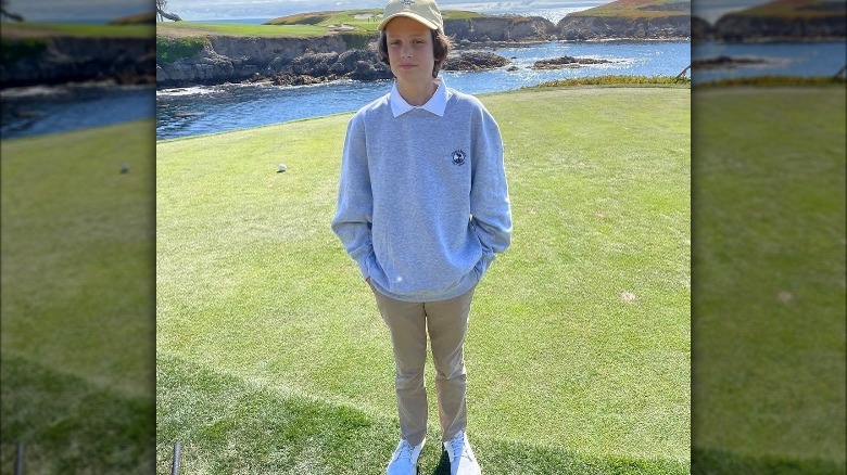 Jack Brady posing on golf course