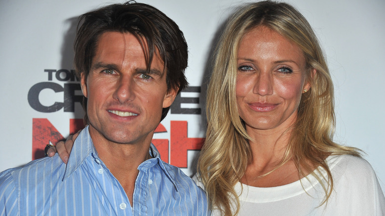 Tom Cruise and Cameron Diaz smiling