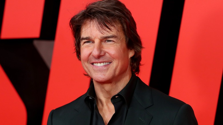 Tom Cruise is all smiles